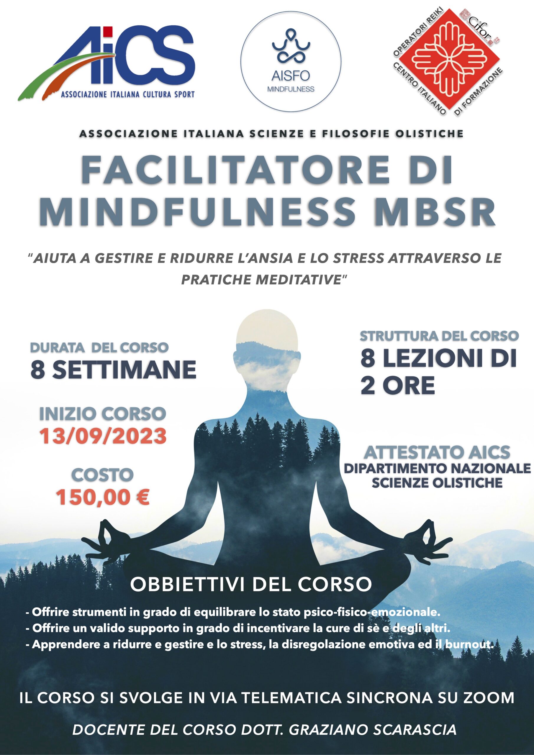 corso AISFO facilitatore Mindfulness giugno