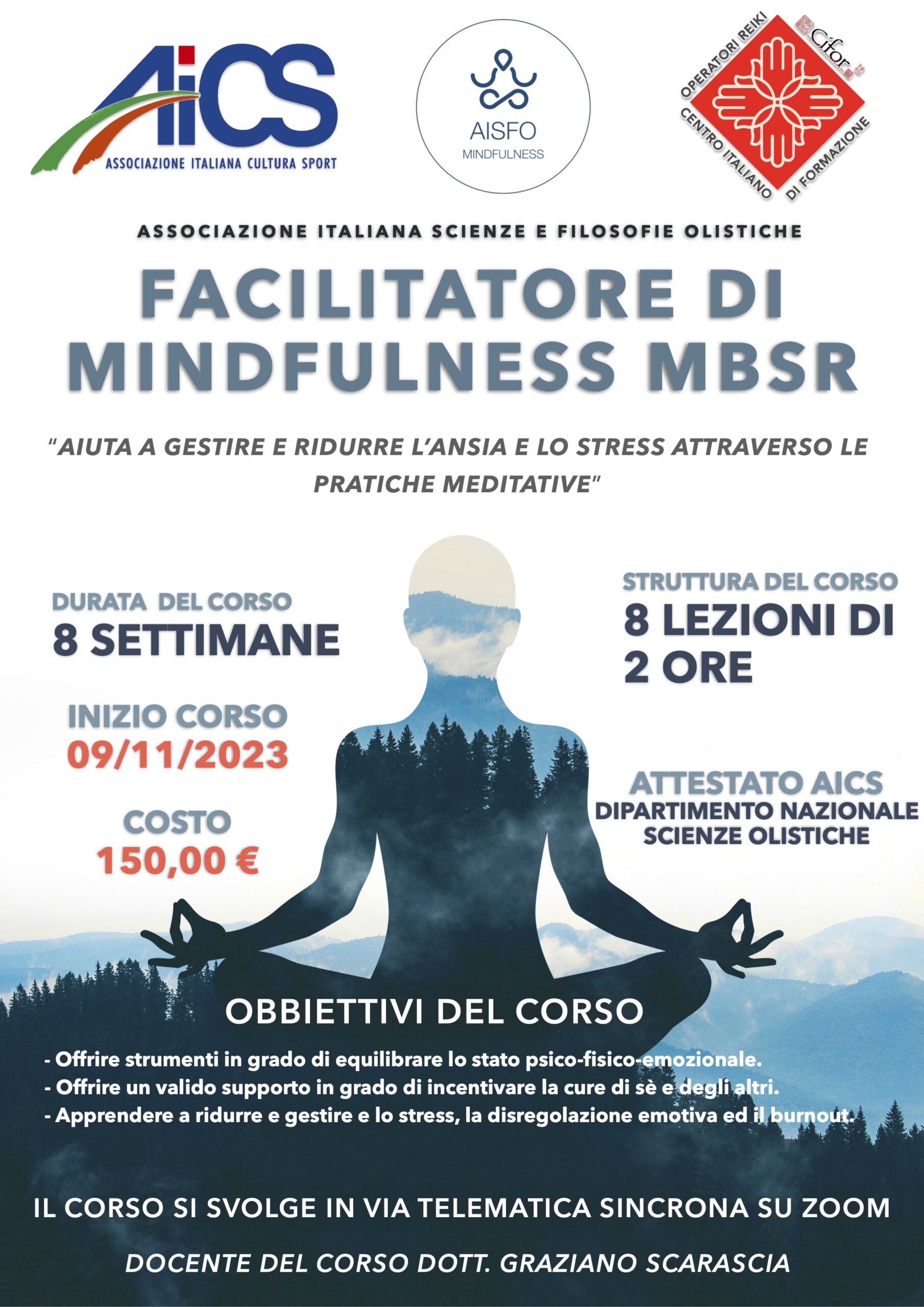 corso AISFO facilitatore Mindfulness nov